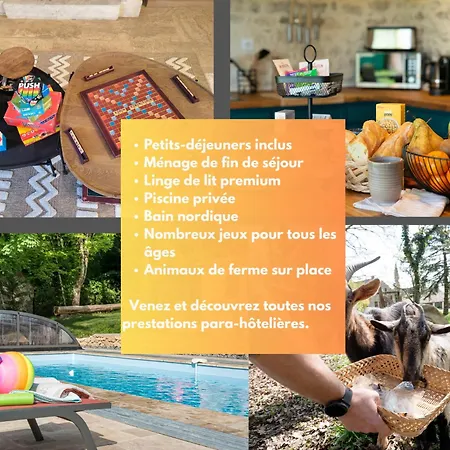 Ferienhaus Lou Cantou Sur Lunain-piscine & Nordique